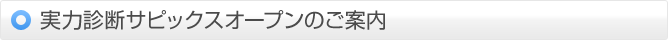 ���͐f�f�T�s�b�N�X�I�[�v���̂��ē�