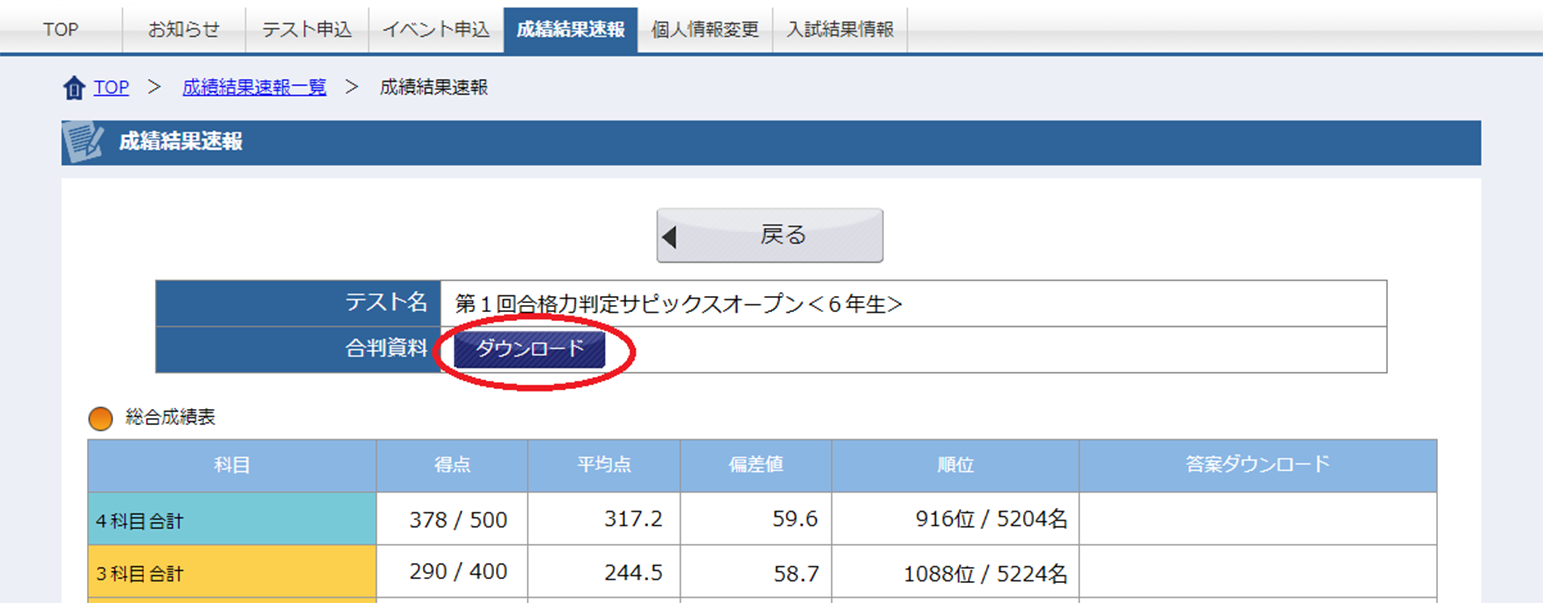 サピックス マイ ページ